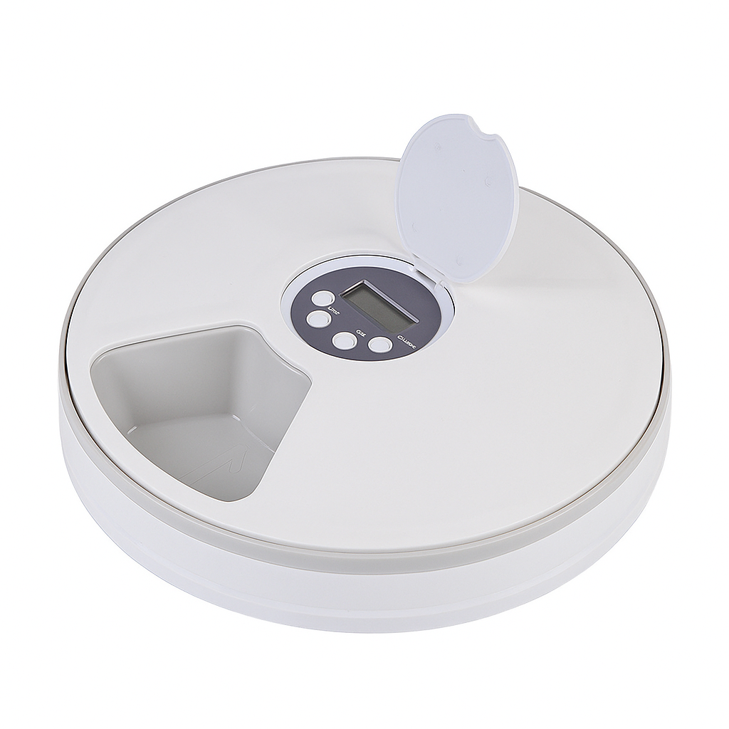 automatic pet food dispenser with music