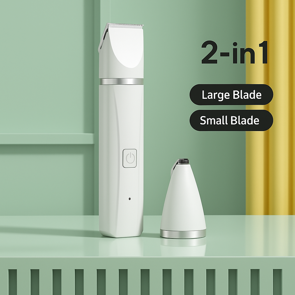 4-in-1 grooming tool with quiet motor