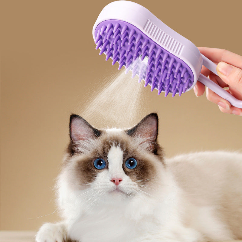 PetPerks steam grooming brush for dogs and cats

