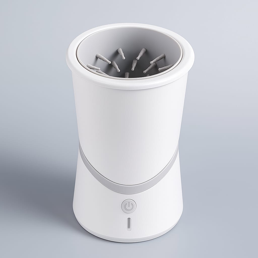 Mess-free automatic pet foot washer